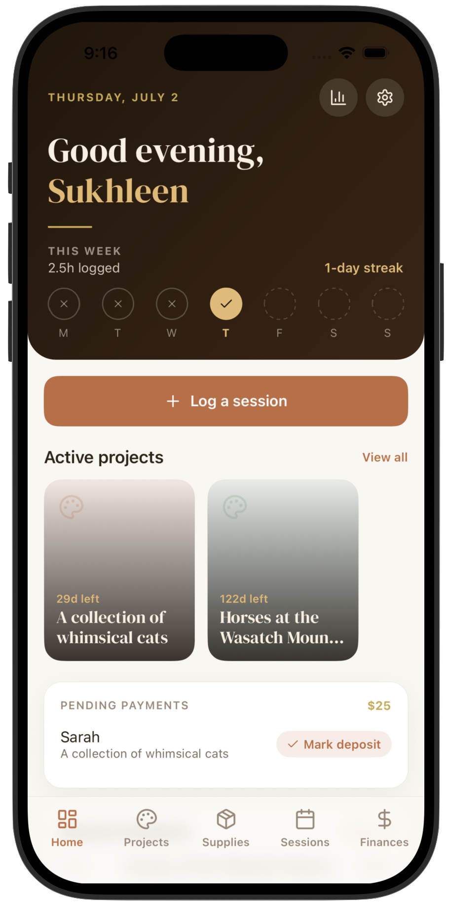 Paletto iOS app