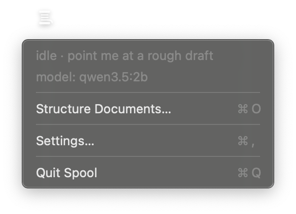 Spool screenshot