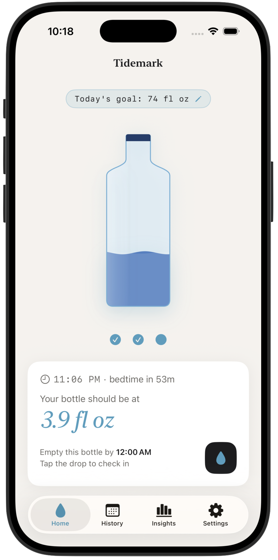 Tidemark screenshot